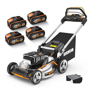 Akku-Rasenmäher mit Radantrieb von Worx WG761E Nitro Profi