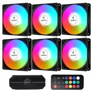 upHere 120mm RGB Lüfter mit Fernbedienung für PC Gehäuse