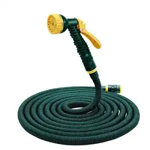 Flexibler Gartenschlauch 15m Herzo Ausziehbar mit Spritzpistole