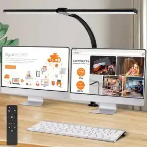 LED Schreibtischlampe Lottbuty mit Doppelkopf-Design