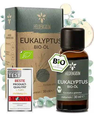 Eukalyptusöl Heldengrün Bio – 100% naturrein für Aromatherapie und Kosmetik