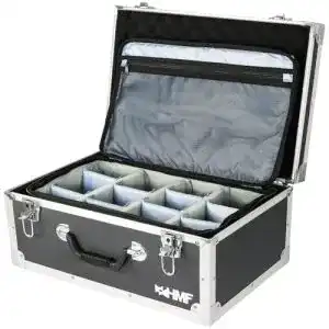 Fotokoffer HMF 18440 Kamerakoffer aus Aluminium mit Transporttasche