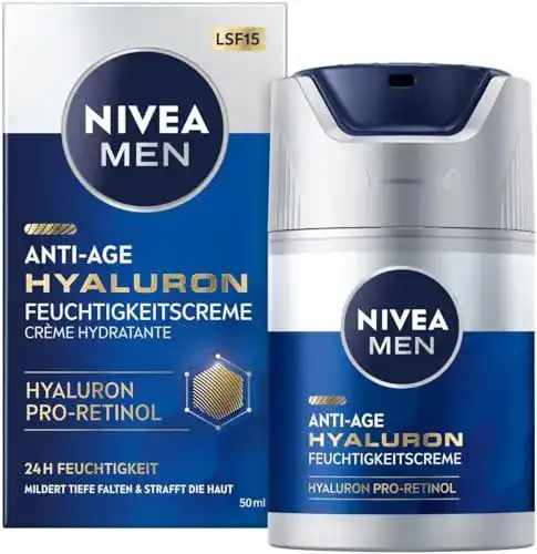 Nivea Men Gesichtscreme Anti-Aging mit Hyaluron und LSF 15