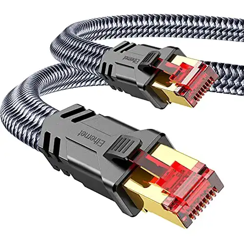 Netzwerkkabel SNOWKIDS Cat 8 LAN 5m mit 40Gbps Ethernet
