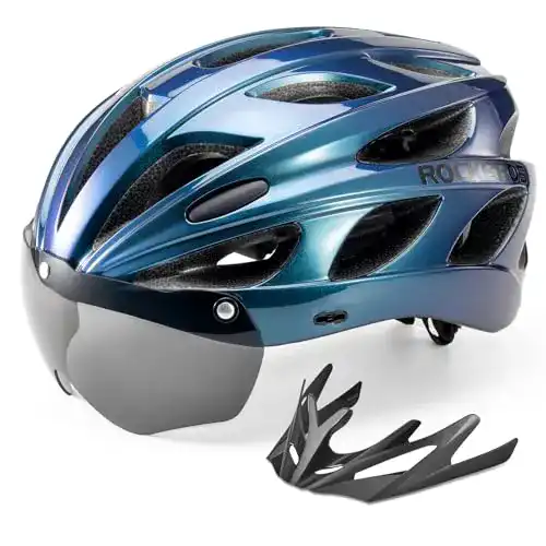 Fahrradhelm mit Visier von ROCKBROS für MTB und Rennrad