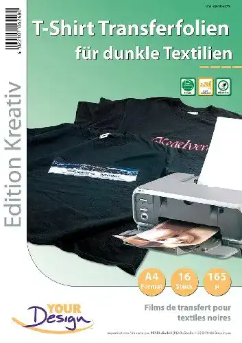 Transferpapier für T-Shirt Druck: 16 Folien für individuelle Designs