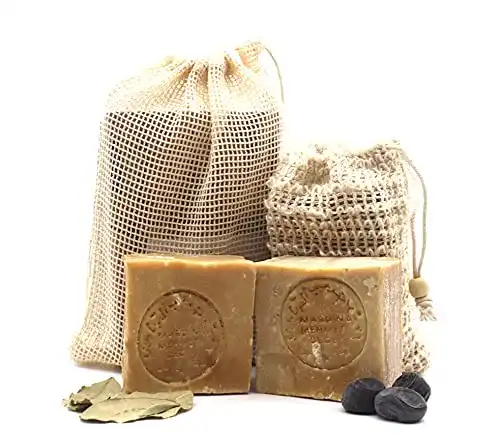 Aleppo Seife Set PAOS Original 2 x 200g mit Sisal Seifensäckchen