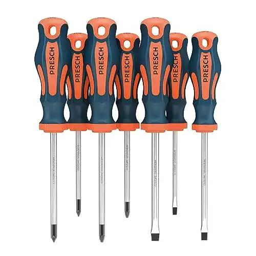Bit-Schraubendreher Set von Presch – 7 teiliges Profi-Werkzeugset