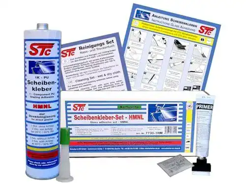 Scheibenkleber Set HMNL 310 ml inkl. Zubehör für Fahrzeugscheiben
