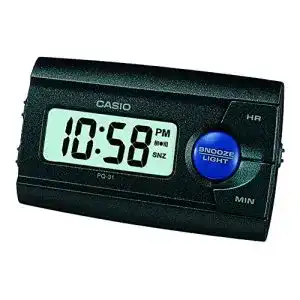 Reisewecker Casio PQ-31-1EF mit LED Licht und Schlummerfunktion