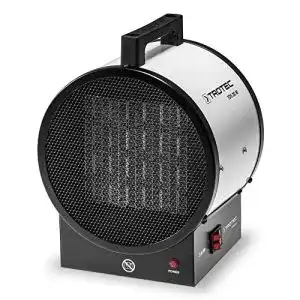Trotec Heizlüfter TDS 20 M Elektrischer Bauheizer mit Thermostat und Keramik