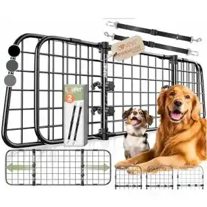 Auto Hundegitter Lovpet für sicheren Transport von Hunden im Auto
