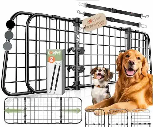 Auto Hundegitter Lovpet für sicheren Transport von Hunden im Auto