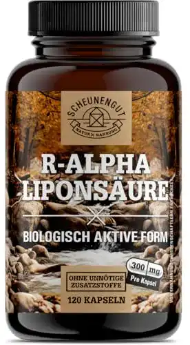 Alpha-Liponsäure 300 mg von Scheunengut – hoch bioverfügbare R-Form