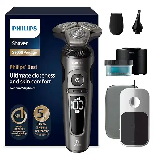 Philips Shaver S9000 Prestige Kopfrasierer mit SkinIQ Technologie