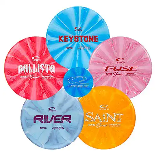 Disc-Golf Latitude 64 Retro Burst Golf Discs Set für Anfänger und Fortgeschrittene