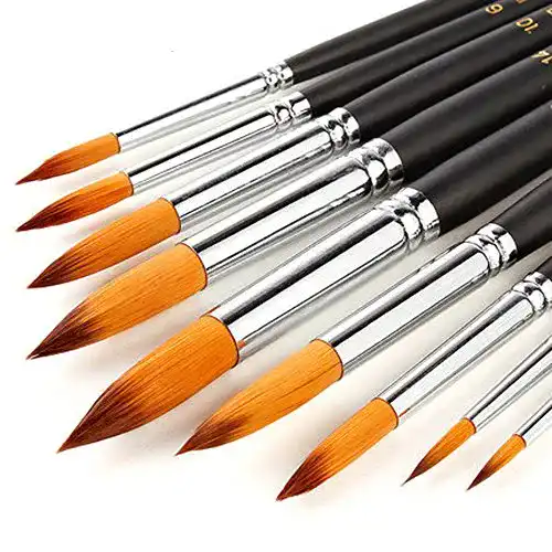 Aquarellpinsel Set WLOT für Acrylfarben und Aquarellmalerei
