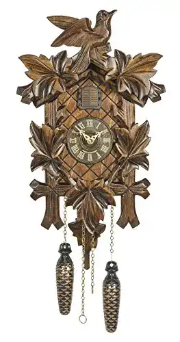 Kuckucksuhr aus dem Schwarzwald mit Quarz-Uhrwerk von Trenkle