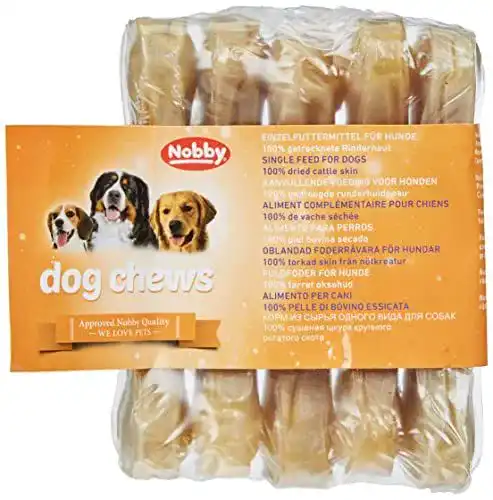Kauknochen für Hunde Nobby gepresst, 5 Stück à 40 g, 11,5 cm