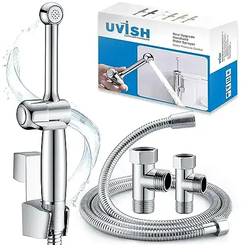 Bidet-Handbrause Uvish für Toiletten – Einstellbarer Druck und Auslaufsicher