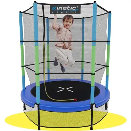 Kinetic Sports Kindertrampolin 140 cm Fun Jumper für Kinder