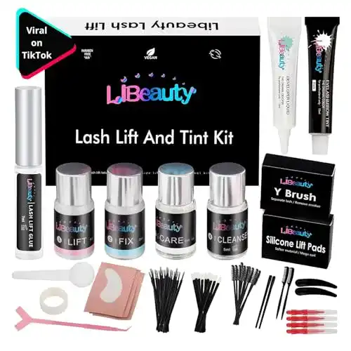 Wimpernlifting-Set Libeauty mit schwarzer Tönung für Zuhause