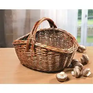 Weidenkorb Dekoleidenschaft Tragekorb aus Weide, Natur, 40 x 32 cm