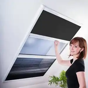 Dachfenster Rollo Matrasa Kombi Plissee Sonnenschutz und Fliegengitter