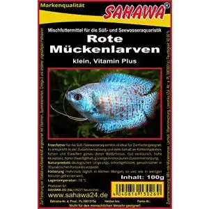 Frostfutter Sahawa Rote Mückenlarven 5 x 100g Blister für Zierfische