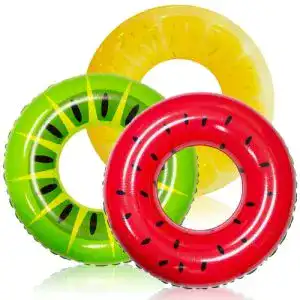 Schwimmring JOYIN im 3er Set mit Sommerfruchtmotiven