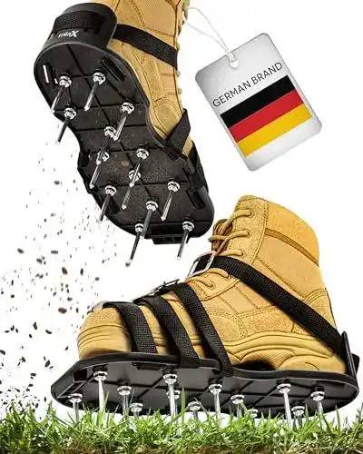 Rasenlüfter-Schuhe Miax Profi für effektive Rasenbelüftung