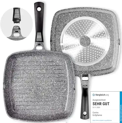 Grillpfanne Coninx 28 cm mit Ausguss, 100% PFOA-frei
