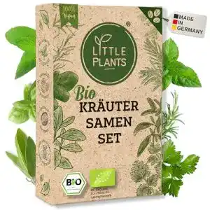 Kräutersamen Set mit 12 Bio Sorten für Garten und Balkon