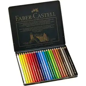 Faber-Castell 110024 Künstlerfarbstifte Polychromos 24er Set
