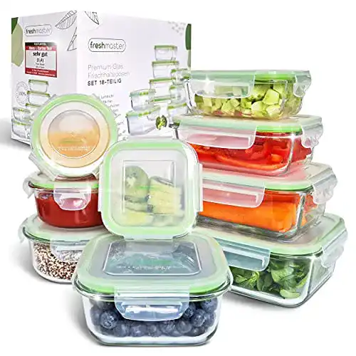 Frischhaltedosen aus Glas Fresh Master Set für Lebensmittelaufbewahrung