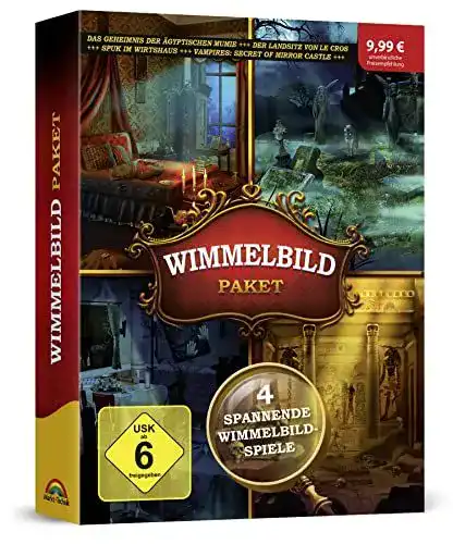 Wimmelbildspiele Markt + Technik 4 in 1 Paket für Windows 11, 10, 8, 7