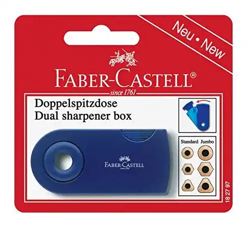 Anspitzer Faber-Castell 182797 – Doppelspitzdose in verschiedenen Farben