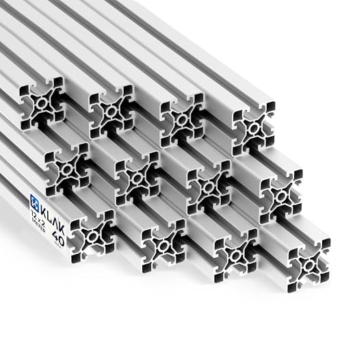 Alu Profile 12 Stück 40x40mm light 2m für verschiedene Anwendungen