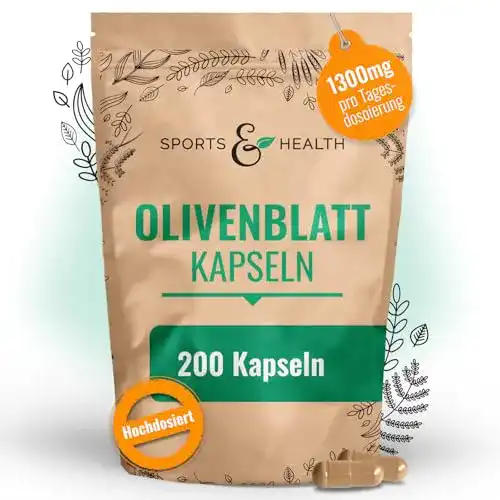 Olivenblattextrakt CDF Sports & Health Solutions Kapseln 200 Stück
