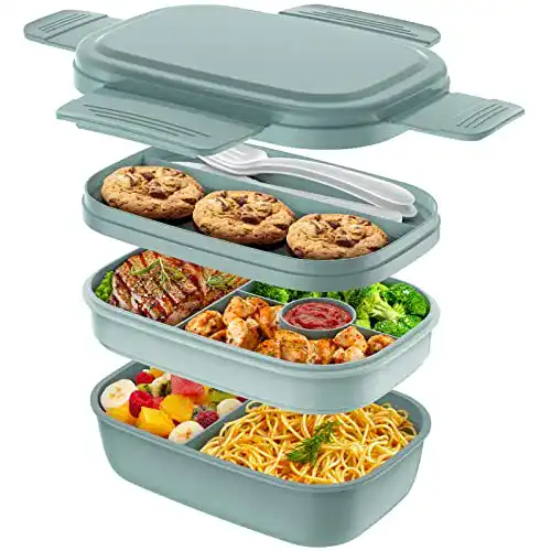 Bento-Box JSCORES Lunchbox für Erwachsene, 1900 ML Auslaufsichere Brotdose