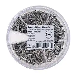 Aderendhülsen Sortiment SeKi unisoliert 0,5-2,5 mm² in Streudose