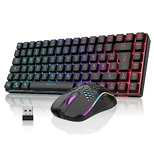 Kabellose mechanische Tastatur Redthunder 75% für Gaming