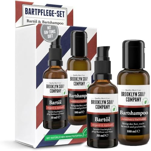 Bartpflege Set von Brooklyn Soap Company – Bartöl und Bartshampoo