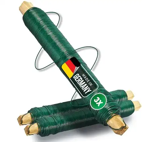 Bindedraht Novatool 3x Wickeldraht grün 0,65 mm für Bastelarbeiten