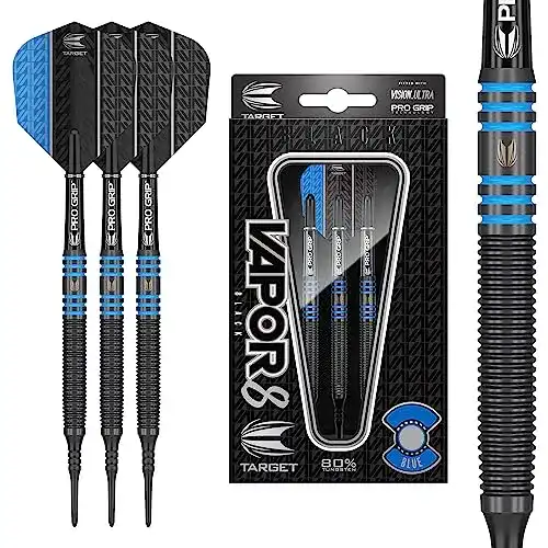 Soft-Dartpfeile Target Darts 100443 in Schwarz und Blau, 21G