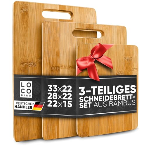 Antibakterielles Schneidebrett Sidorenko Loco Bird aus Holz 3er Set