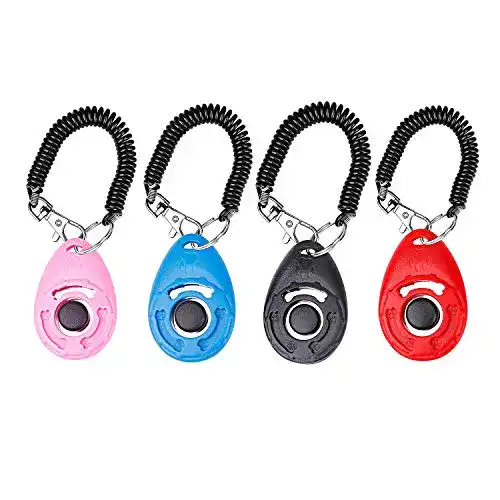 Clicker MaoXinTek Profi für Hunde mit Spiralband für Training