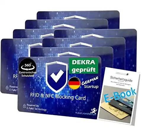 RFID-Schutzkarte MakakaOnTheRun 8X RFID Blocker Karte