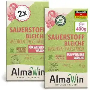 Sauerstoffbleiche Almawin Pulver 2x 400g für weiße Wäsche