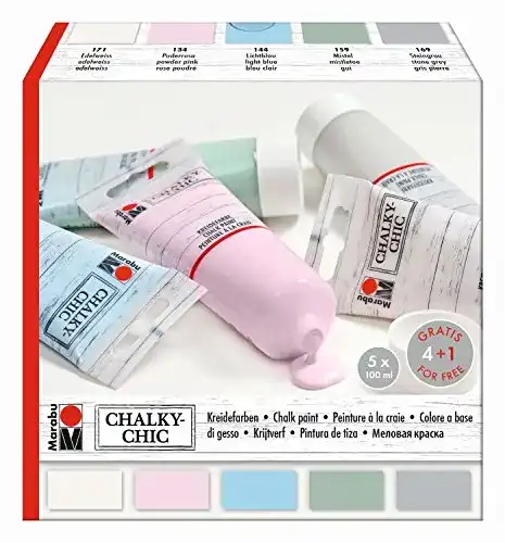 Kreidefarbe Marabu Chalky-Chic, 5 x 100 ml Set
